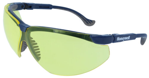 Schutzbrille/Sportbrille von Honeywell aus hochwertigem Kunststoff mit gelber Tönung