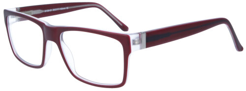 Moderne Einstärkenbrille KUNO 8109 col. Bordeaux | 54-17 aus Acetat und mit Federscharnier in individueller Stärke