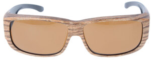 Sportliche Überbrille / Sonnenbrille im Holzlook mit...