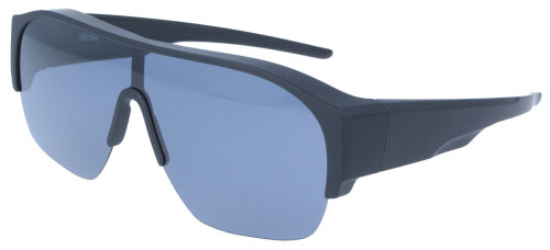Sportliche Überbrille / Sonnenbrille mit Sonnenschutz und Polarisation in Schwarz inkl. dunkelgrauem Etui