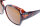 Überbrille / Sonnenbrille aus glänzendem Material mit Sonnenschutz und Polarisation in Havanna inkl. Etui in Grau mit Leinenoptik