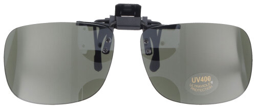 Sonnenschutzvorhänger / Sonnenclip UV-400 mit Clip on zum Klappen in Grün