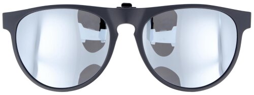 Polarisierender Sonnenschutz-Vorhänger - Schwenkbar in Schwarz mit silberner Verspiegelung