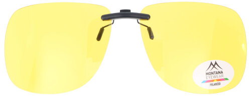 Sonnenschutzvorhänger / Clip Montana Eyewear C1C - polarisiert + UV400 - mit Clip on in Gelb