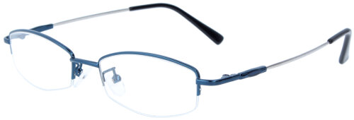 Nylorbrille NEW FLEXI in Dunkelblau aus Metall mit Metallscharnier und individueller Stärke