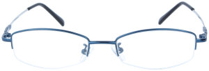 Nylorbrille NEW FLEXI in Dunkelblau aus Metall mit Metallscharnier und individueller Stärke