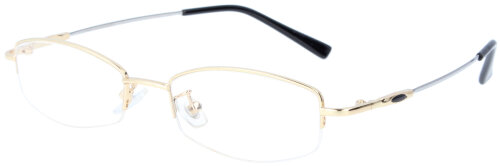 Nylorbrille NEW FLEXI in Gold aus Metall mit Metallscharnier und individueller Stärke