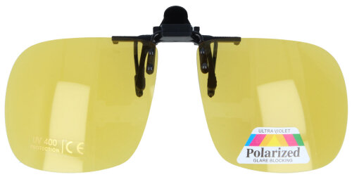 Großer Sonnenschutzvorhänger mit Polarisation in Gelb - Kontraststeigernd