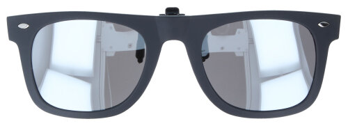 Polarisierender Sonnenschutzvorhänger / Clip SOLAR COVER TAHITI in Schwarz - Silber