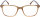 Kunststoff - Brille MAXIMUS in Braun aus Acetat, mit Federscharnier und optional mit individueller Verglasung