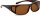 Polarisierende Überbrille - rechteckig - in Braun mittlere Größe inkl. Etui und Beutel