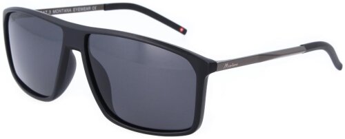 Stylische Montana Eyewear Sonnenbrille MP9 in Schwarz mit polarisierenden Gläsern