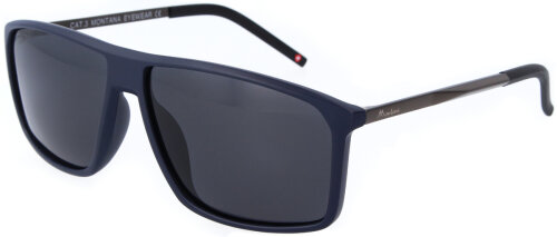 Stylische Montana Eyewear Sonnenbrille MP9B in Dunkelblau mit polarisierenden Gläsern