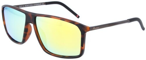 Stylische Montana Eyewear Sonnenbrille MP9C in Havanna - Gelb mit polarisierenden Gläsern
