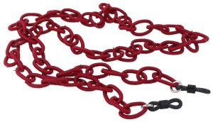 Sehr leichte Stoff - Brillenkette KF31 mit gewebten...