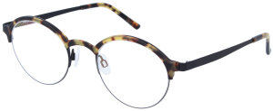Runde Panto-Bifokalbrille ILONA in Havanna-Schwarz mit...