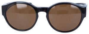 Runde Überbrille / Sonnenbrille aus braunem Kunststoff mit Polarisation