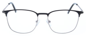 Metall-Brille NOEL in Schwarz-Gunmetal optional mit Verglasung