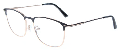 Metall-Brille NOEL in Schwarz-Roségold optional mit Verglasung
