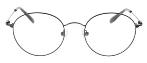 Moderne Panto-Brille MOMO aus braunem Metall optional mit Verglasung