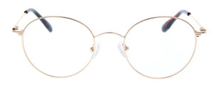 Moderne Panto-Brille MOMO aus goldenem Metall optional...