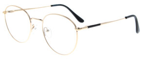 Goldene Brille KARLI aus extra feinem Metall optional mit Verglasung