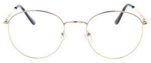 Goldene Brille KARLI aus extra feinem Metall optional mit Verglasung