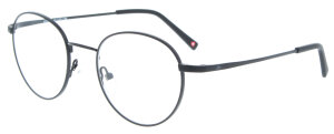 Panto - Brille MARTIN in Schwarz aus robustem Metall optional mit individueller Stärke