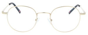 Panto - Brille MARTIN in Gold aus robustem Metall optional mit individueller Stärke