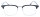 Schwarz-Silberne Brille SANJA aus Metall und Kunststoff optional mit Verglasung