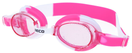 Schwimmbrille / Taucherbrille für Kinder mit 100 % UV-Schutz und Polarisation in Rosa - Weiß