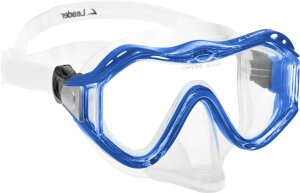 Leader Diver - Hochwertige Tauchmaske in Blau Klein