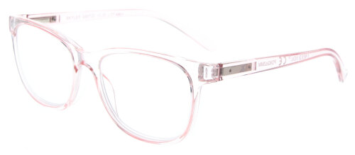 Rosa-Transparente Fertiglesebrille SKYLER aus hochwertigem Kunststoff mit Federscharnier