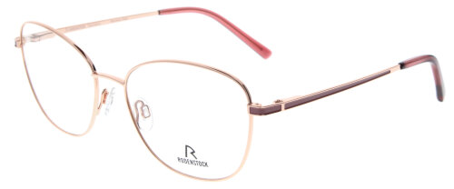 Rodenstock Damen-Brillenfassung mit Federscharnier R2660 C aus Edelstahl in Rosa-Roségold