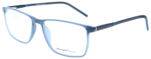 Schöne Brillenfassung 60 - 904904 für Herren in Grau matt mit Federscharnier von BRAUNWARTH
