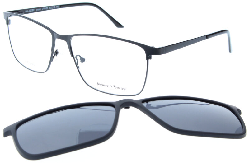 Brillenfassung Schöne € 64 in pola, Schwarz matt - mit BRAUNWARTH 124,90 220801
