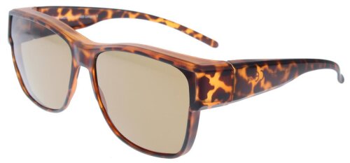 Braune Überbrille Cat. 3 aus Kunststoff polarisierend und mit Entspiegelung von BRAUNWARTH