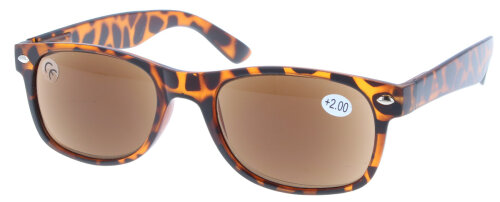 Klassische Lesehilfe MAXIMA in Havanna mit getönten Gläsern in Braun in vers. Stärken