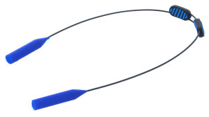 Funktionales Sportband / Brillenband NECK - STRAP in Blau mit einstellbarer Länge