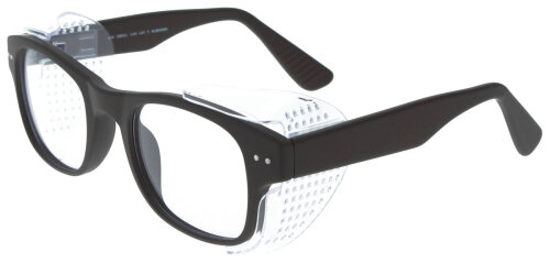 Universale Schutzbrille mit exzellenter Passform aus Kunststoff in Braun - Klein