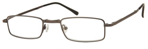 Praktische Falt - Lesebrille inklusive Etui "Johny" in Gun - Grau