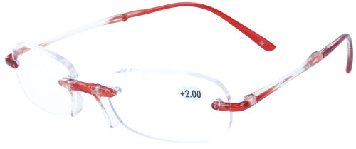 Praktische Falt - Lesebrille STRIKE in Rot inklusive Etui