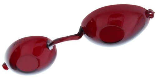 Praktische Solariumbrille / UV - Schutzbrille in Bordeaux