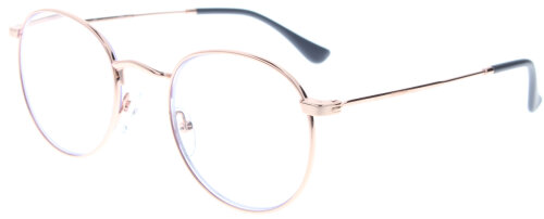 Filigrane Metall - Lesebrille READ10 in Roségold inklusive Microfaserbeutel