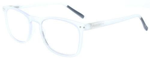 Moderne Kunststoff - Lesebrille READ2 in Transparent mit Federscharnier inkl. Etui