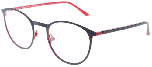 ProDesign Metall - Brillenfassung 3171-6031 in Schwarz matt - Rot
