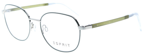 ESPRIT - ET 33469 547 Damen-Brillenfassung aus Metall in Grün/Silber