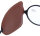 Praktischer Seitenschutz für Brillen aus Kunstleder in Braun