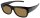 Braune Kunststoff-Überbrille / Sonnenbrille mit 100% UV-400 Schutz und Polarisation mit Etui