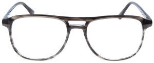 Graue Piloten-Komplettbrille JÖRG mit Federscharnier und individueller Sehstärke